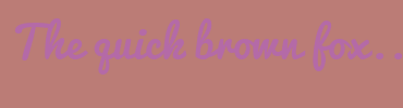 Image with Font Color B46AA7 and Background Color BB7C76